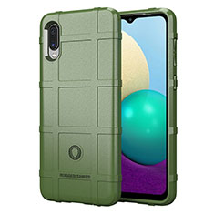 Custodia Silicone Ultra Sottile Morbida 360 Gradi Cover J01S per Samsung Galaxy A02 Verde