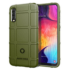 Custodia Silicone Ultra Sottile Morbida 360 Gradi Cover J01S per Samsung Galaxy A30S Verde