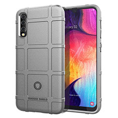 Custodia Silicone Ultra Sottile Morbida 360 Gradi Cover J01S per Samsung Galaxy A50S Grigio