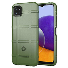 Custodia Silicone Ultra Sottile Morbida 360 Gradi Cover J01S per Samsung Galaxy F42 5G Verde