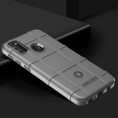 Custodia Silicone Ultra Sottile Morbida 360 Gradi Cover J01S per Samsung Galaxy M21 Grigio