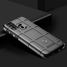 Custodia Silicone Ultra Sottile Morbida 360 Gradi Cover J01S per Samsung Galaxy M21s Nero