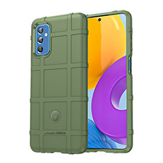 Custodia Silicone Ultra Sottile Morbida 360 Gradi Cover J01S per Samsung Galaxy M52 5G Verde