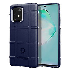 Custodia Silicone Ultra Sottile Morbida 360 Gradi Cover J01S per Samsung Galaxy S10 Lite Blu