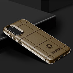 Custodia Silicone Ultra Sottile Morbida 360 Gradi Cover J01S per Samsung Galaxy S20 Marrone