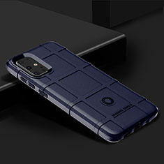 Custodia Silicone Ultra Sottile Morbida 360 Gradi Cover J01S per Samsung Galaxy S20 Plus Blu