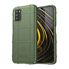 Custodia Silicone Ultra Sottile Morbida 360 Gradi Cover J01S per Xiaomi Poco M3 Verde