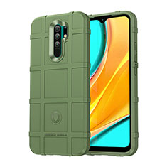 Custodia Silicone Ultra Sottile Morbida 360 Gradi Cover J01S per Xiaomi Redmi 9 Verde