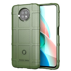 Custodia Silicone Ultra Sottile Morbida 360 Gradi Cover J01S per Xiaomi Redmi Note 9 5G Verde