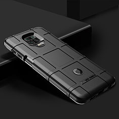 Custodia Silicone Ultra Sottile Morbida 360 Gradi Cover J01S per Xiaomi Redmi Note 9S Nero