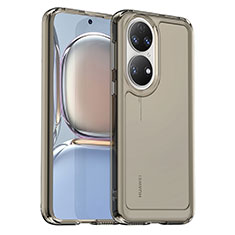 Custodia Silicone Ultra Sottile Morbida 360 Gradi Cover J02S per Huawei P50 Pro Grigio