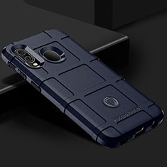 Custodia Silicone Ultra Sottile Morbida 360 Gradi Cover J02S per Samsung Galaxy A40 Blu