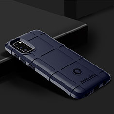 Custodia Silicone Ultra Sottile Morbida 360 Gradi Cover J02S per Samsung Galaxy A41 Blu