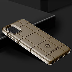Custodia Silicone Ultra Sottile Morbida 360 Gradi Cover J02S per Samsung Galaxy A81 Marrone