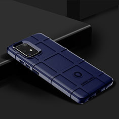 Custodia Silicone Ultra Sottile Morbida 360 Gradi Cover J02S per Samsung Galaxy A91 Blu