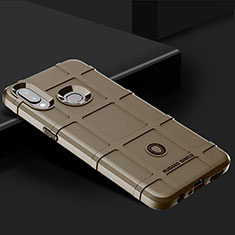 Custodia Silicone Ultra Sottile Morbida 360 Gradi Cover J02S per Samsung Galaxy M01s Marrone
