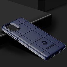 Custodia Silicone Ultra Sottile Morbida 360 Gradi Cover J02S per Samsung Galaxy Note 10 Lite Blu