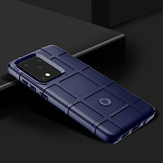 Custodia Silicone Ultra Sottile Morbida 360 Gradi Cover J02S per Samsung Galaxy S20 Ultra 5G Blu