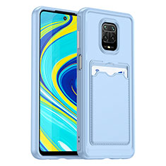 Custodia Silicone Ultra Sottile Morbida 360 Gradi Cover J02S per Xiaomi Redmi Note 9S Blu