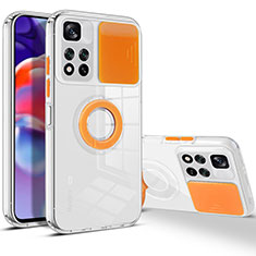 Custodia Silicone Ultra Sottile Morbida 360 Gradi Cover MJ1 per Xiaomi Mi 11i 5G (2022) Arancione