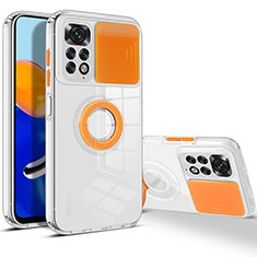 Custodia Silicone Ultra Sottile Morbida 360 Gradi Cover MJ1 per Xiaomi Redmi Note 11 4G (2022) Arancione