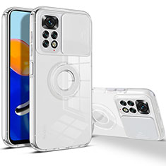 Custodia Silicone Ultra Sottile Morbida 360 Gradi Cover MJ1 per Xiaomi Redmi Note 11 4G (2022) Bianco