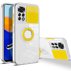 Custodia Silicone Ultra Sottile Morbida 360 Gradi Cover MJ1 per Xiaomi Redmi Note 11 4G (2022) Giallo