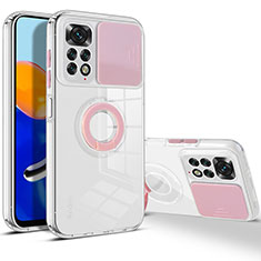Custodia Silicone Ultra Sottile Morbida 360 Gradi Cover MJ1 per Xiaomi Redmi Note 11 4G (2022) Rosa