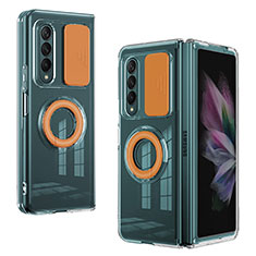 Custodia Silicone Ultra Sottile Morbida 360 Gradi Cover MJ2 per Samsung Galaxy Z Fold4 5G Arancione
