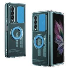 Custodia Silicone Ultra Sottile Morbida 360 Gradi Cover MJ2 per Samsung Galaxy Z Fold4 5G Blu