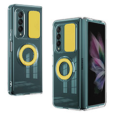Custodia Silicone Ultra Sottile Morbida 360 Gradi Cover MJ2 per Samsung Galaxy Z Fold4 5G Giallo