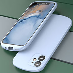 Custodia Silicone Ultra Sottile Morbida 360 Gradi Cover N01 per Apple iPhone 12 Lavanda
