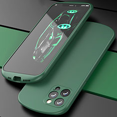 Custodia Silicone Ultra Sottile Morbida 360 Gradi Cover N01 per Apple iPhone 12 Pro Max Verde