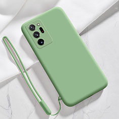 Custodia Silicone Ultra Sottile Morbida 360 Gradi Cover N03 per Samsung Galaxy Note 20 Ultra 5G Verde Pastello