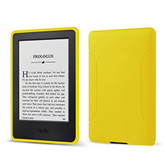 Custodia Silicone Ultra Sottile Morbida 360 Gradi Cover per Amazon Kindle 6 inch Giallo