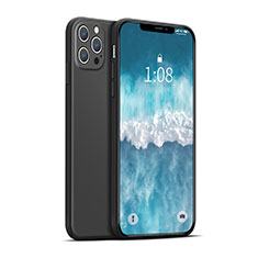 Custodia Silicone Ultra Sottile Morbida 360 Gradi Cover per Apple iPhone 12 Pro Nero