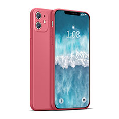 Custodia Silicone Ultra Sottile Morbida 360 Gradi Cover per Apple iPhone 12 Rosso