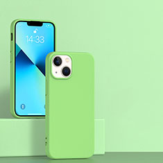 Custodia Silicone Ultra Sottile Morbida 360 Gradi Cover per Apple iPhone 13 Mini Verde Pastello