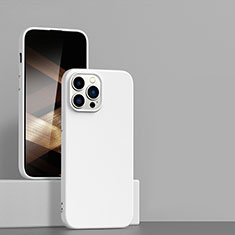 Custodia Silicone Ultra Sottile Morbida 360 Gradi Cover per Apple iPhone 14 Pro Bianco