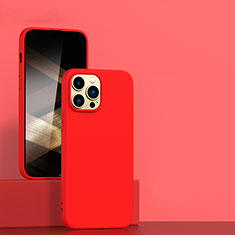Custodia Silicone Ultra Sottile Morbida 360 Gradi Cover per Apple iPhone 14 Pro Max Rosso