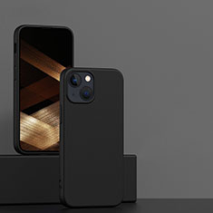 Custodia Silicone Ultra Sottile Morbida 360 Gradi Cover per Apple iPhone 15 Nero