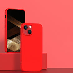Custodia Silicone Ultra Sottile Morbida 360 Gradi Cover per Apple iPhone 15 Rosso