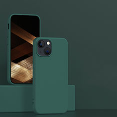 Custodia Silicone Ultra Sottile Morbida 360 Gradi Cover per Apple iPhone 15 Verde