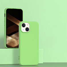 Custodia Silicone Ultra Sottile Morbida 360 Gradi Cover per Apple iPhone 15 Verde Pastello