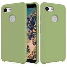 Custodia Silicone Ultra Sottile Morbida 360 Gradi Cover per Google Pixel 3 Verde