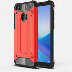Custodia Silicone Ultra Sottile Morbida 360 Gradi Cover per Huawei Enjoy 8 Plus Rosso