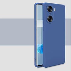 Custodia Silicone Ultra Sottile Morbida 360 Gradi Cover per Huawei Honor 60 Pro 5G Blu