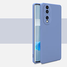 Custodia Silicone Ultra Sottile Morbida 360 Gradi Cover per Huawei Honor 70 5G Grigio Lavanda