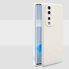 Custodia Silicone Ultra Sottile Morbida 360 Gradi Cover per Huawei Honor 70 Pro 5G Bianco