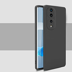 Custodia Silicone Ultra Sottile Morbida 360 Gradi Cover per Huawei Honor 70 Pro 5G Nero